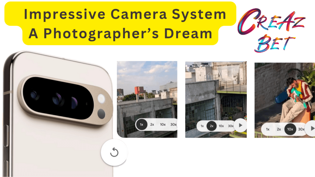 Google Pixel 9 Pro's advanced triple-camera system, including wide, ultra-wide, and telephoto lenses for stunning photography